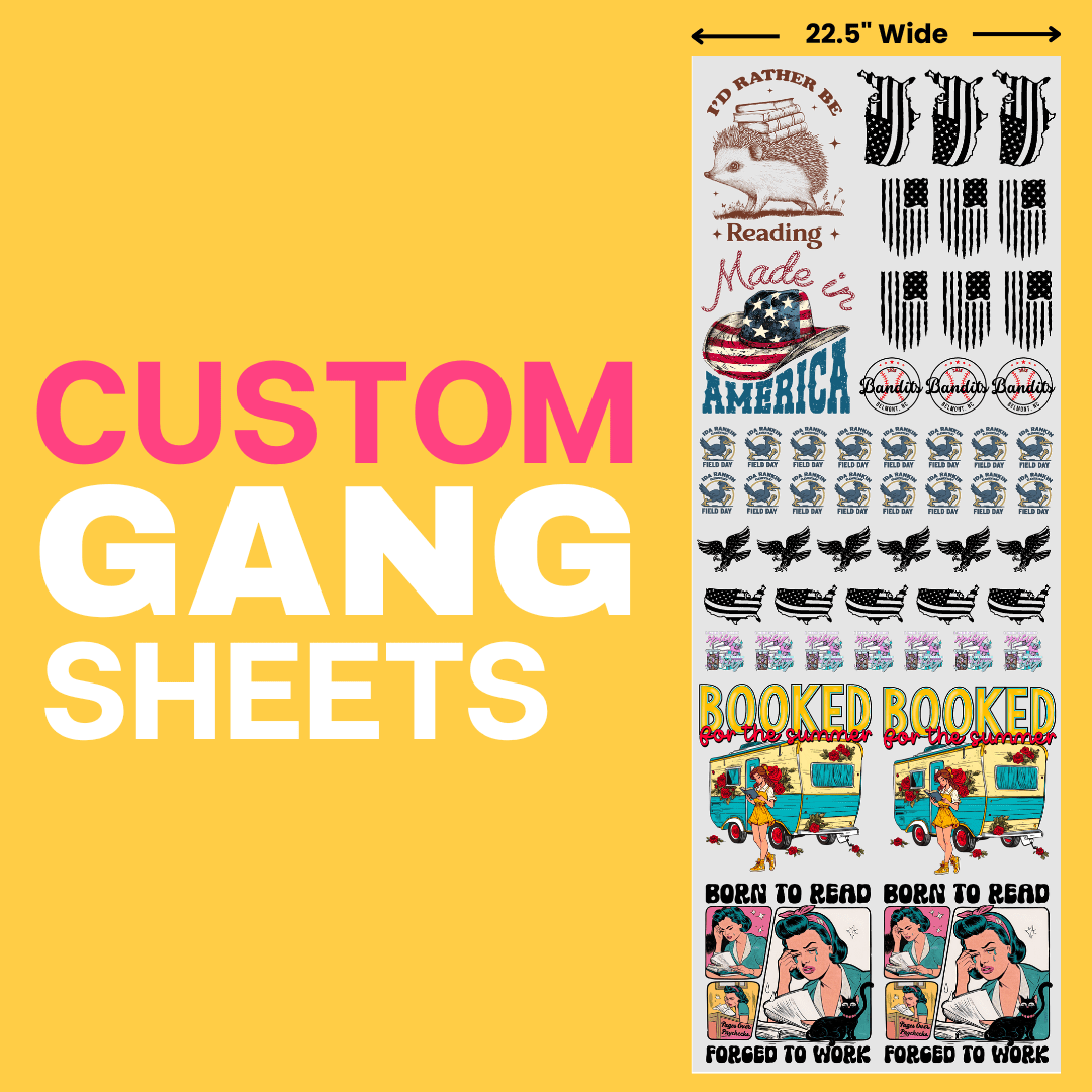 Custom Gang Sheets - PrintPony®