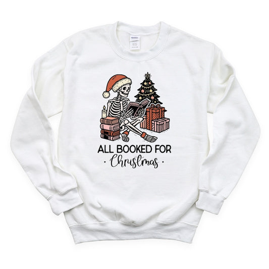 All Booked for Christmas Skeleton DTF Transfer - Print Pony™