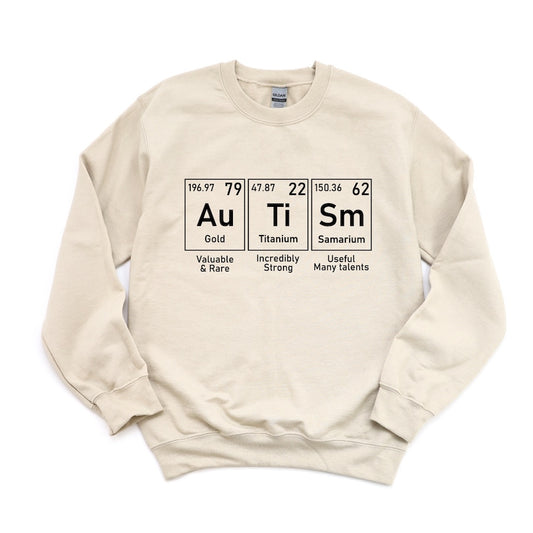 Autism Periodic Table (Black) DTF Transfer