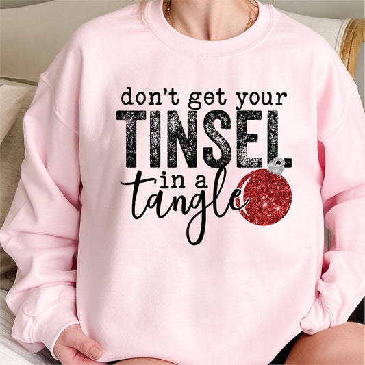 Don't get your Tinsel in a Tangle DTF transfer