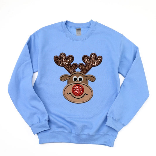 Rudolph Faux Embroidered DTF transfer