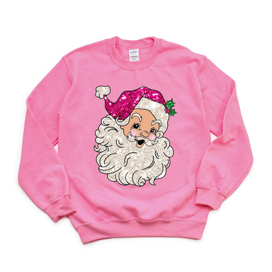 Santa Faux Embroidered DTF transfer