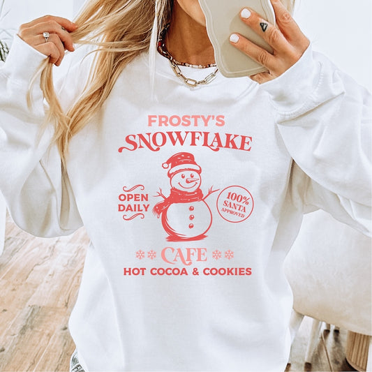 Frosty's Snowflake Cafe DTF transfer