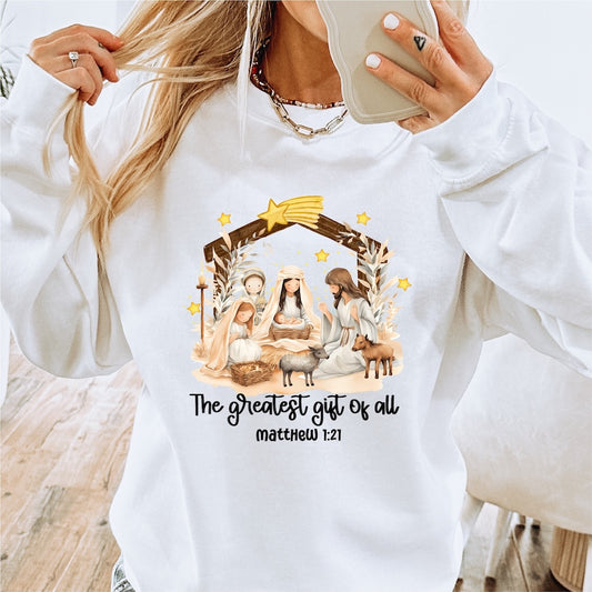 The Greatest Gift of all DTF transfer