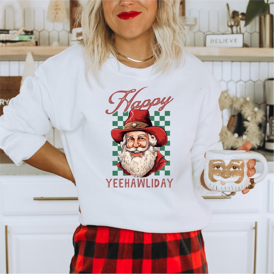 Happy Yeehawliday DTF transfer