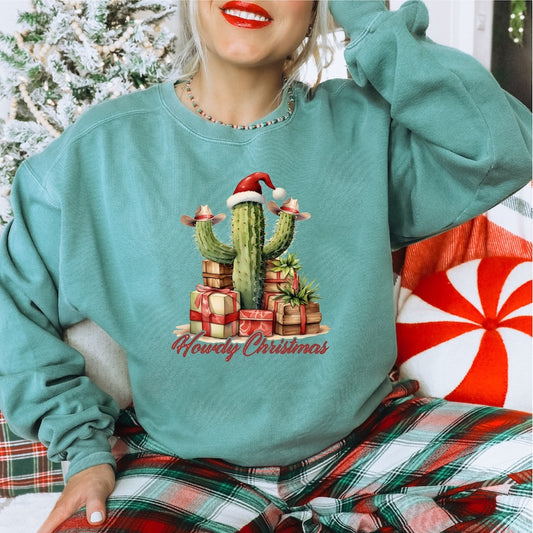 Howdy Christmas DTF transfer