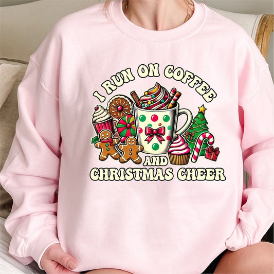 I run on Coffee and Christmas Cheer DTF transfer