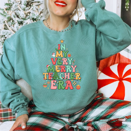 In my very Merry Teacher Era DTF transfer