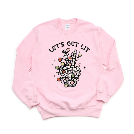 Let's Get Lit Skeleton DTF transfer