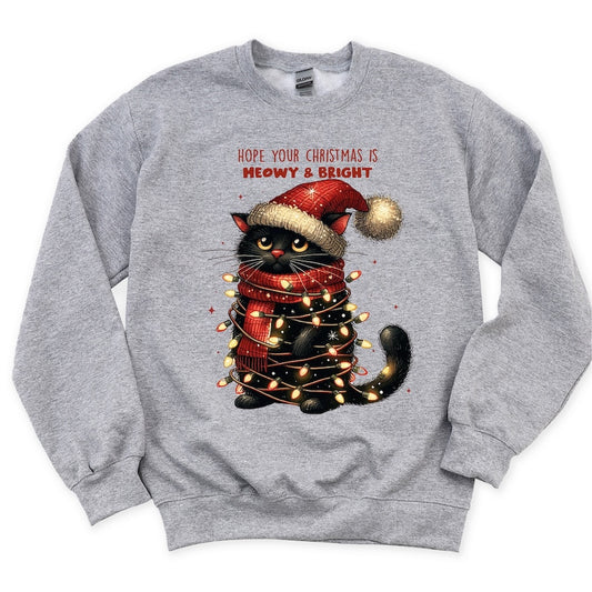 Hope your Christmas is Meowy and Bright DTF transfer