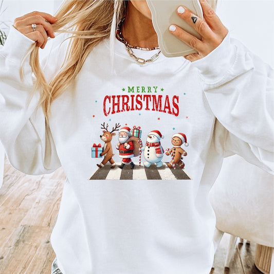 Merry Christmas Santa and Friends DTF transfer