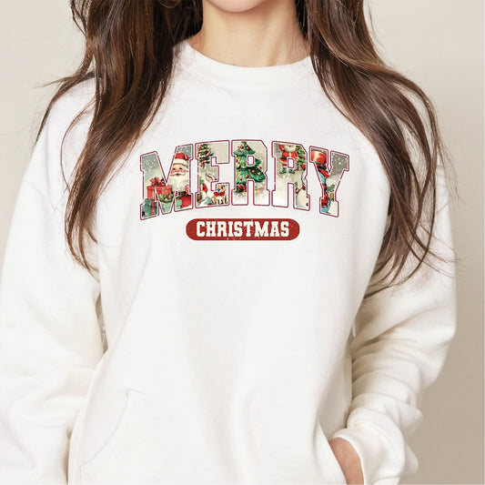 Merry Christmas vintage DTF transfer