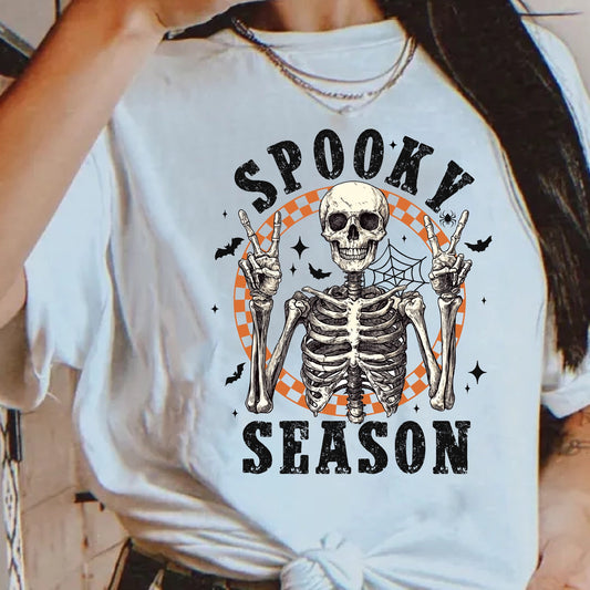 Spooky Season Skeleton DTF transfer