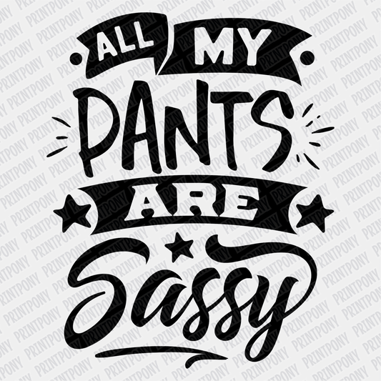 All My Pants are Sassy DTF Transfer - PrintPony