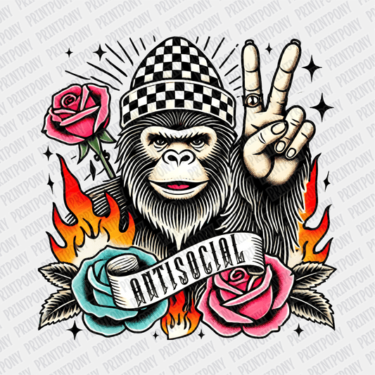 Antisocial DTF Transfer - PrintPony