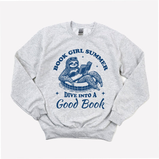 Book Girl Summer, Dive Into a Good Book - DTF Transfer - PrintPony®