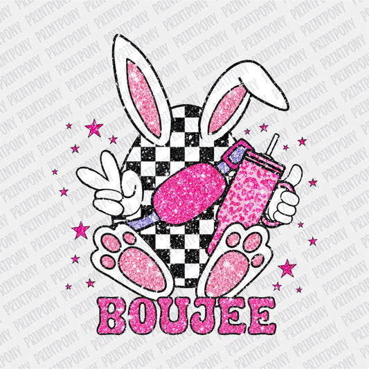 Boujee Easter Bunny - Easter DTF Transfer - PrintPony