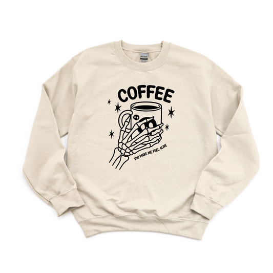 Coffee, You Make Me Feel Alive DTF transfer - PrintPony™