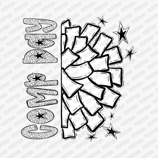 Comp Day Cheer Dotted DTF transfer - PrintPony™