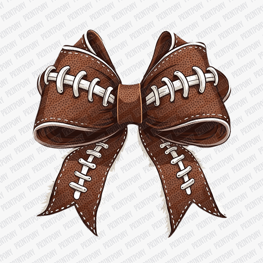 Coquette Football Ribbon DTF Transfer - PrintPony™