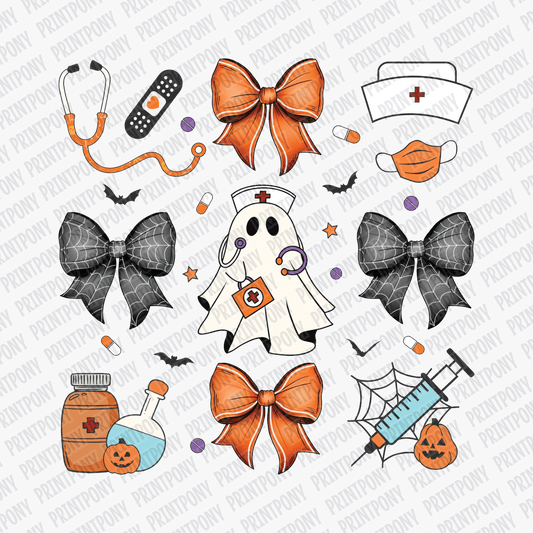 Coquette Halloween Nurse DTF Transfer - PrintPony™
