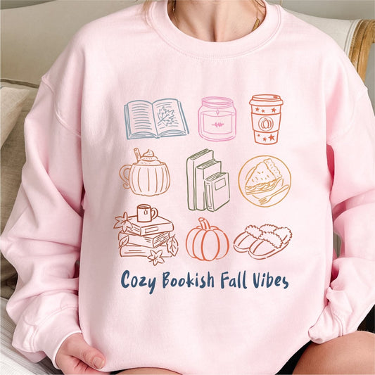 Cozy Bookish Fall Vibes - DTF Transfer - PrintPony™