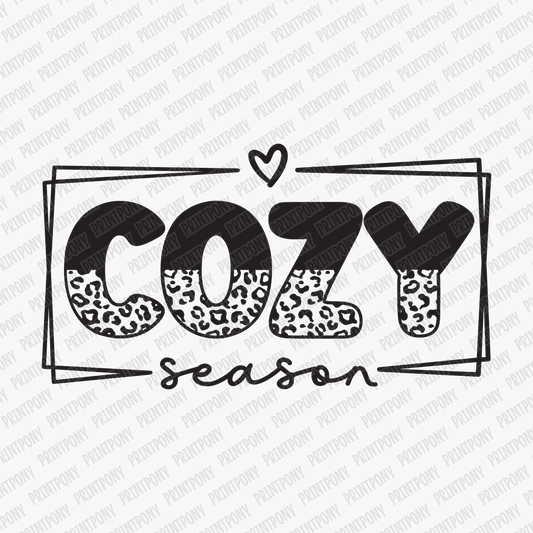 Cozy Season Leopard Print - DTF Transfer - PrintPony™