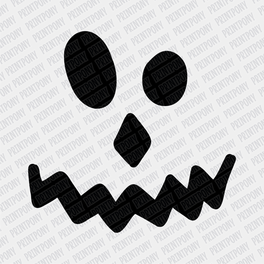 Cute Scarecrow Face Halloween DTF Transfer - PrintPony™