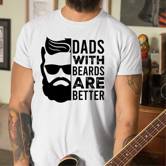 Dad's with Beards are Better DTF Transfer (Black) - PrintPony®