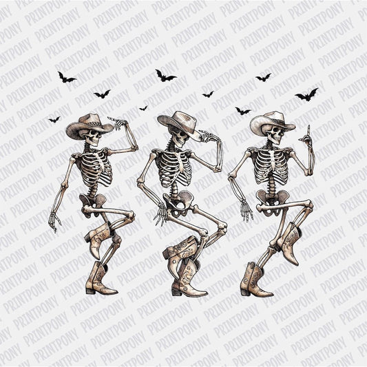 Dancing Skeletons DTF transfer - PrintPony