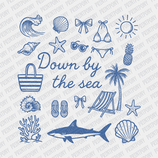 Down by the Sea Coquette - DTF transfer - PrintPony