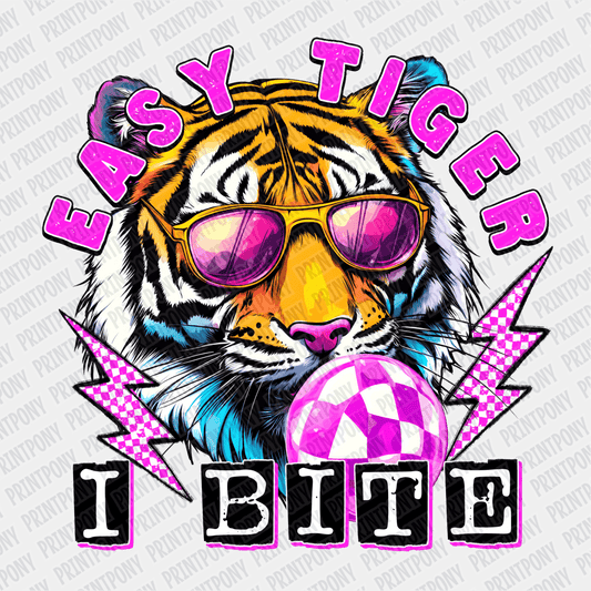 Easy Tiger, I Bite DTF Transfer - PrintPony