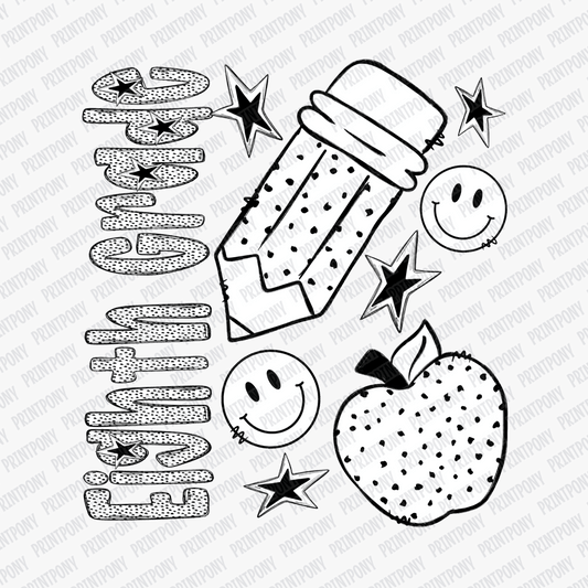 Eighth Grade Dotted DTF transfer - PrintPony™