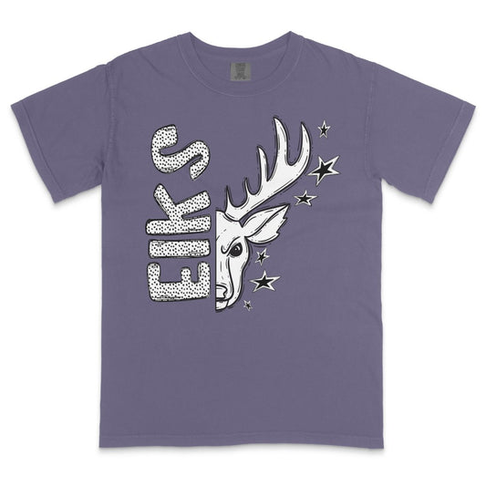 Elks Mascot Dotted Design DTF Transfer - PrintPony™