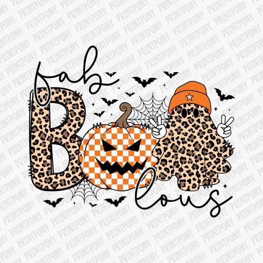 Fab - boo - lous Ghost Halloween DTF Transfer - PrintPony™