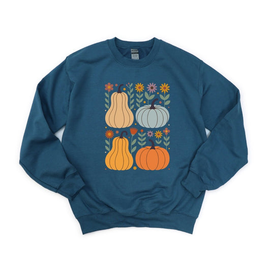 Fall Floral Gourd and Pumpkin Design - DTF Transfer - PrintPony™
