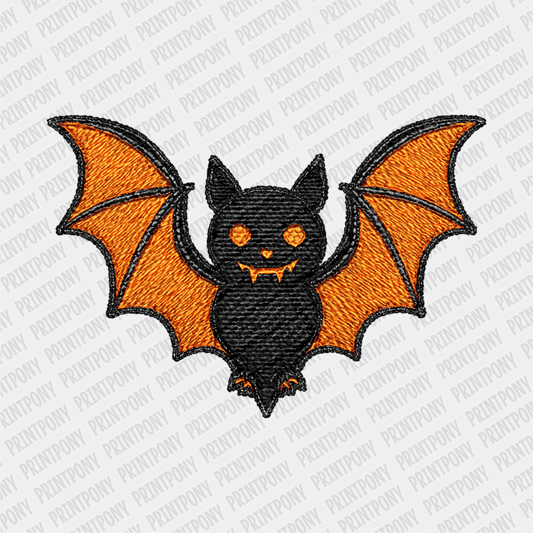 Faux Embroidered Bat DTF Transfer - PrintPony™