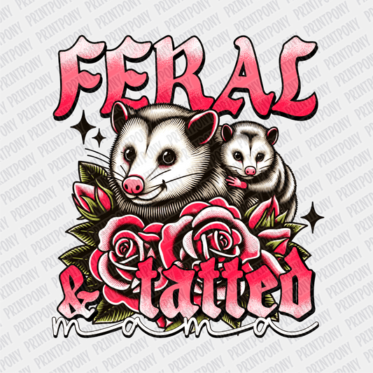 Feral and Tatted DTF Transfer - PrintPony