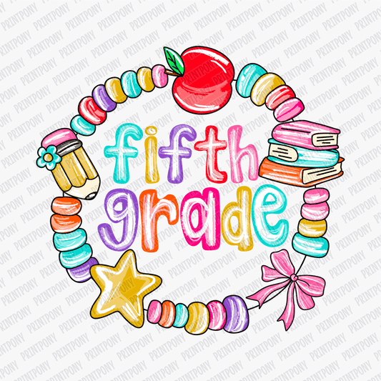 Fifth Grade Bracelet Design DTF transfer - PrintPony™
