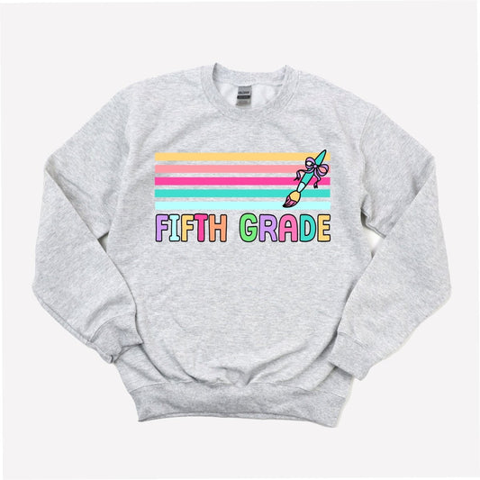 Fifth Grade Stripes - DTF Transfer - PrintPony®