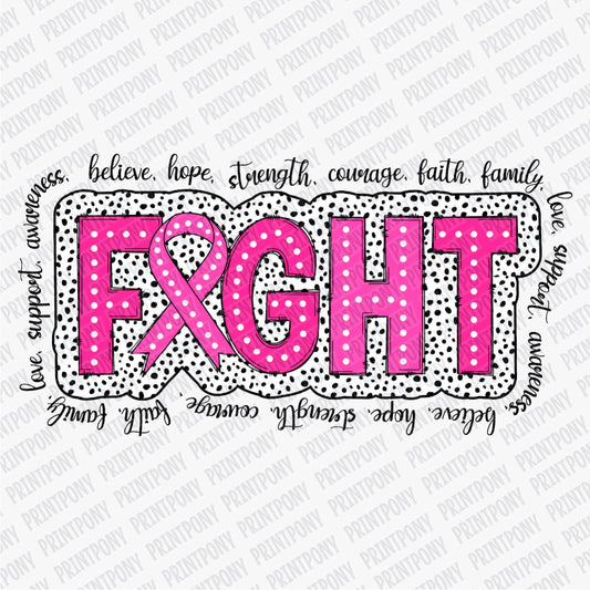 Fight Breast Cancer DTF transfer - PrintPony™