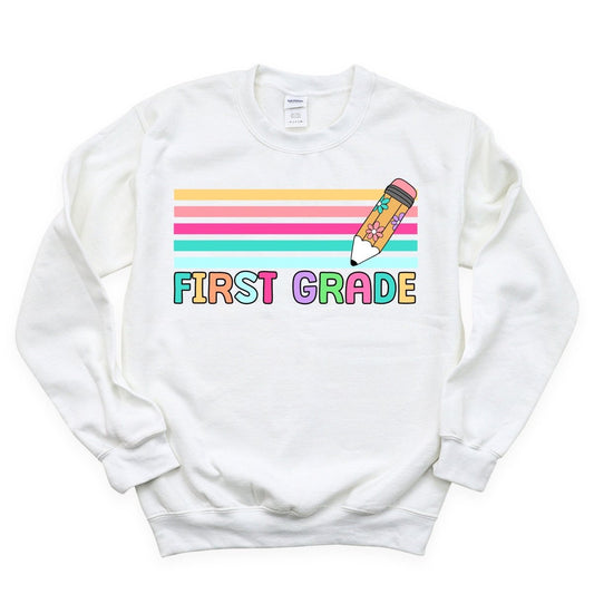 First Grade Stripes - DTF Transfer - PrintPony®