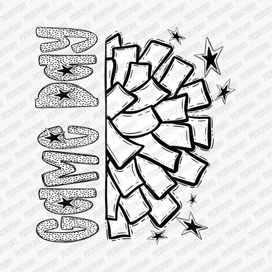 Game Day Cheer Dotted DTF transfer - PrintPony™