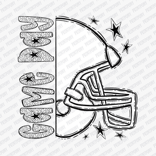 Game Day Football Dotted DTF transfer - PrintPony™