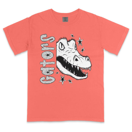 Gators Mascot Dotted Design DTF Transfer - PrintPony™