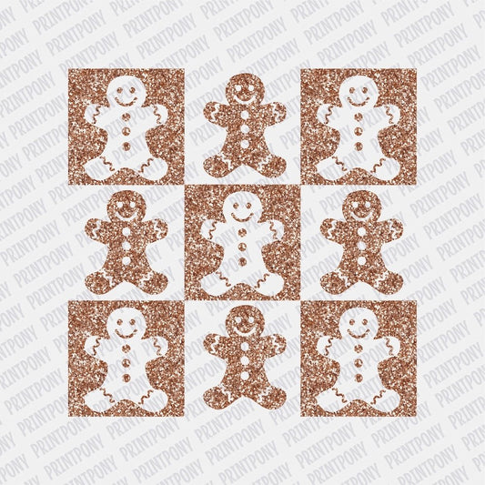 Gingerbread Pattern DTF transfer - PrintPony