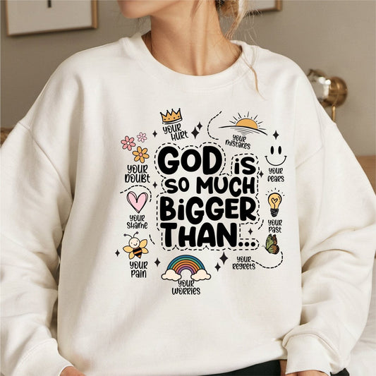 God is Much Bigger Than DTF Transfer - PrintPony®