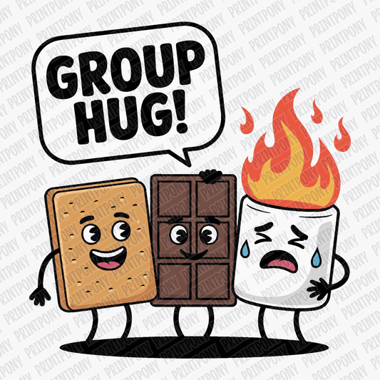 Group Hug S'mores DTF Transfer - Ready to Press - PrintPony®