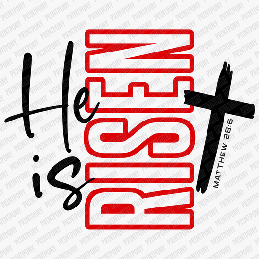 He Is Risen DTF Transfer