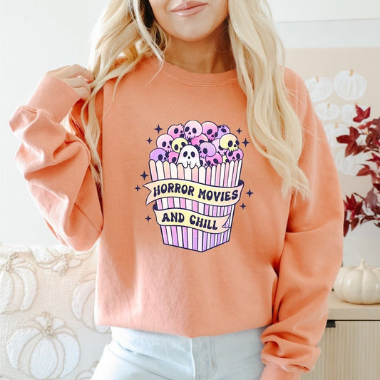 Horror Movies and Chill DTF transfer - PrintPony